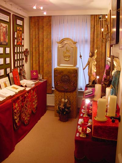 Kamer met religieuze voorwerpen